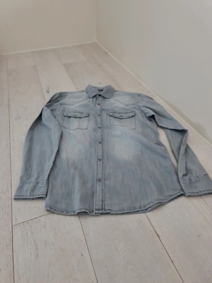 Veste chemise légère imitation jean taille M - photo numéro 8