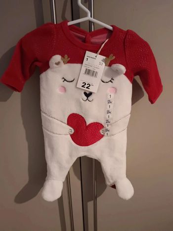 Pyjama Noël DPAM 1 mois neuf