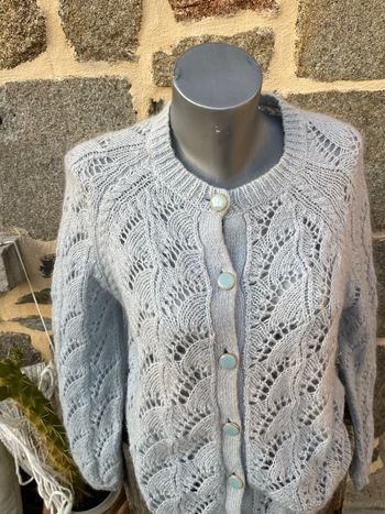 Cardigan en laine  bleu - Sezane 