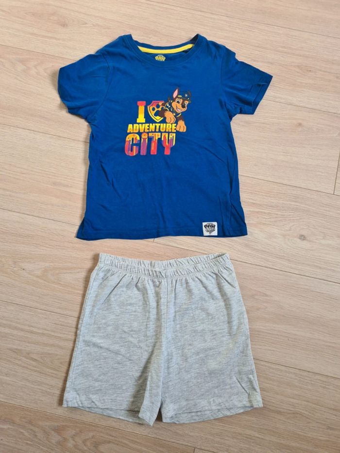 Tee-shirt et short Pat patrouille 6/8 ans