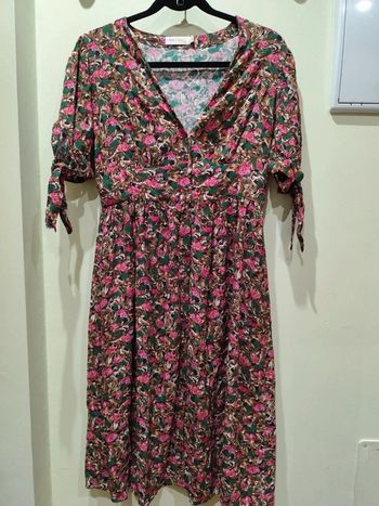 Vestido estampado See U Soon talla S( ver medidas).Robe imprimée See U Soon taille S (voir mesures).