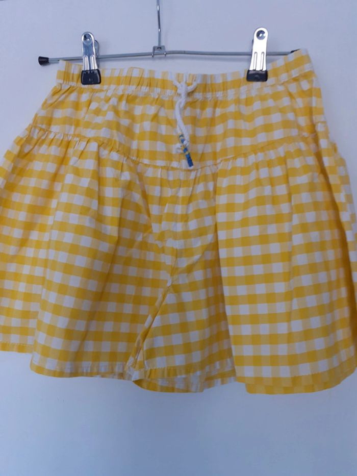 Jupe short 10 ans jaune Okaïdi - photo numéro 2