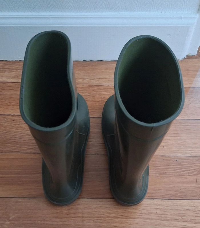 Bottes en caoutchouc kaki Pointure 32/33 - photo numéro 7