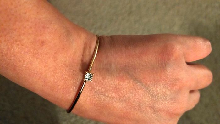 Bracelet doré avec cristal, femme - photo numéro 11