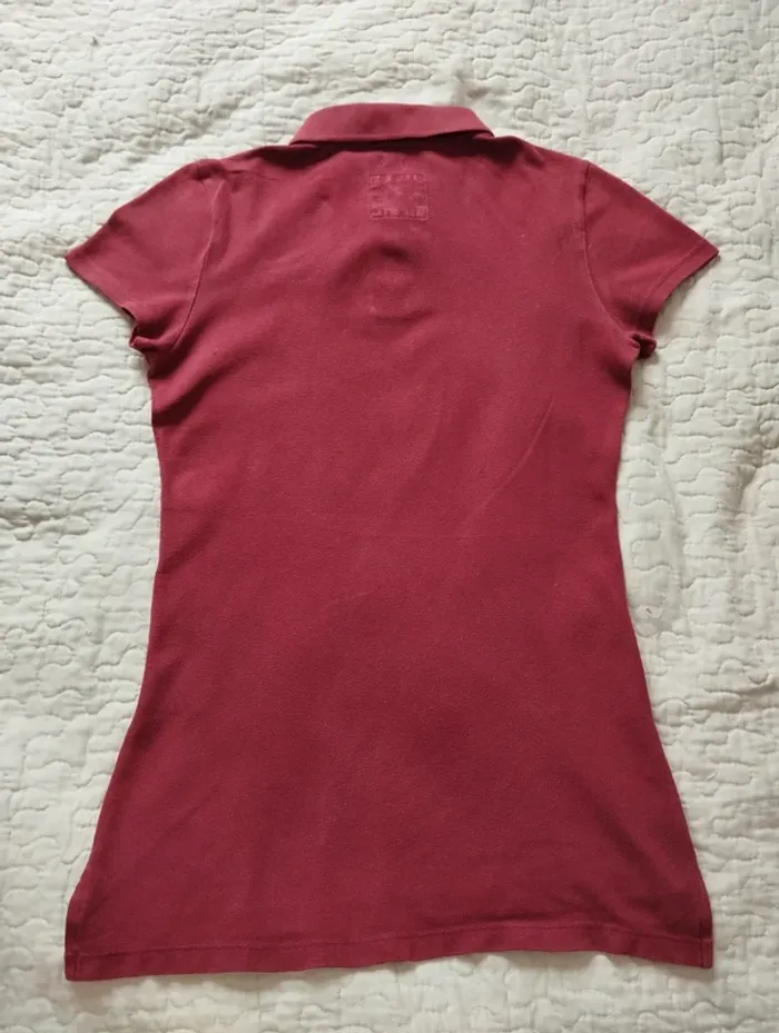 Polo Hollister bordeaux taille S femme - photo numéro 4