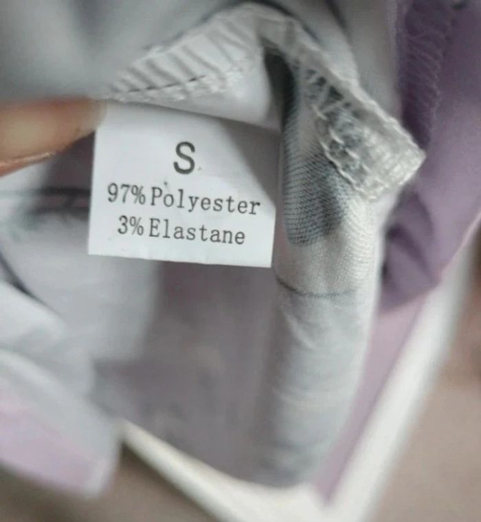 Robe lilas motif panda 🐼 et nuages - Taille S - photo numéro 4