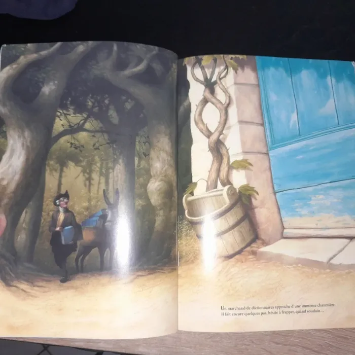 Grand album école des loisirs- le géant la fillette et le dictionnaire - photo numéro 3