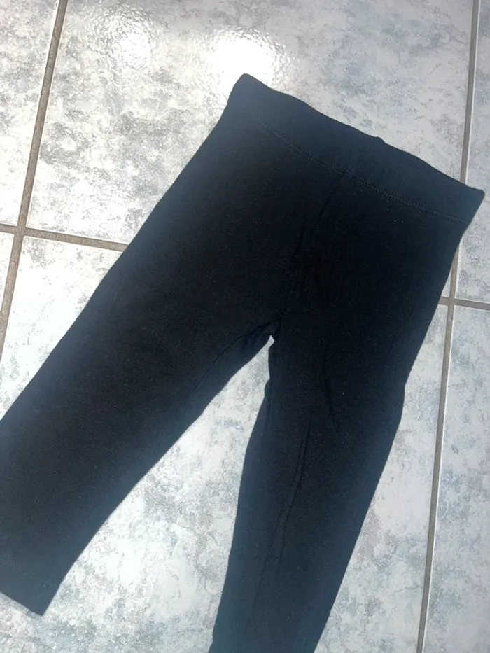 leggings fille 3 ans noir kiabi - photo numéro 3