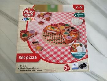Jeux bois pizza