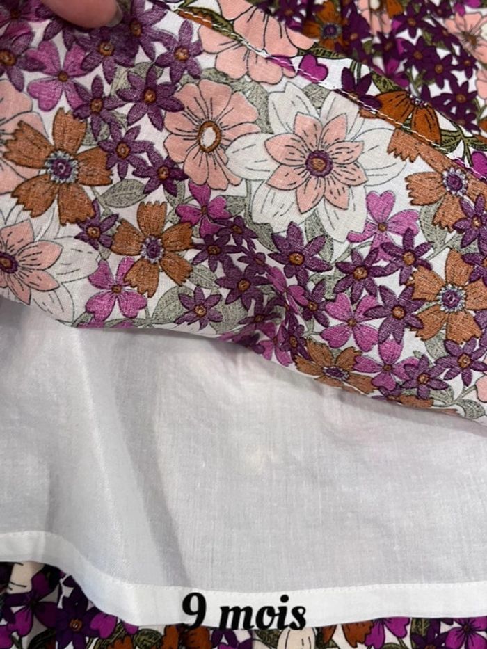 Robe bloomer et fichu taille 9 mois neuf - photo numéro 6