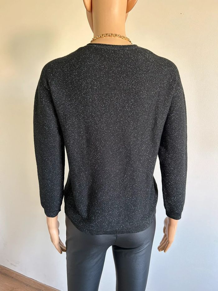 Pull court noir pailleté Cassia taille 38 jamais porté (taille petit) - photo numéro 7