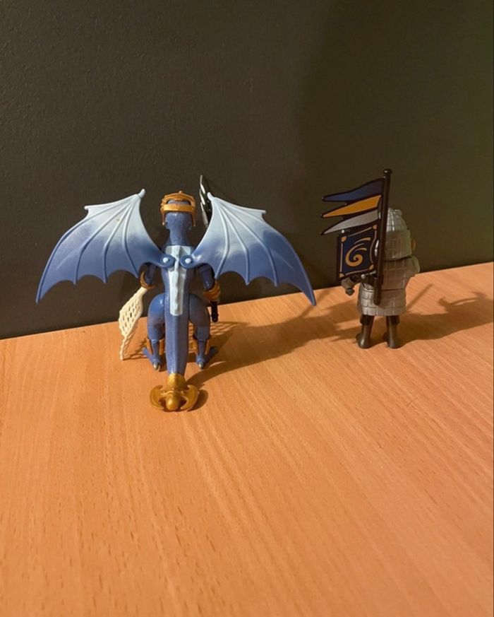 Lot Playmobil Dragon des Glaces avec combattant n°5464 - photo numéro 4