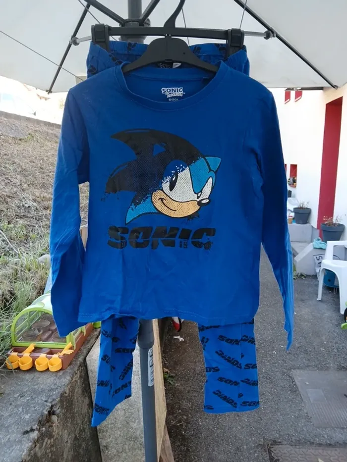 Lot pyjamas sonic jumeaux - photo numéro 2
