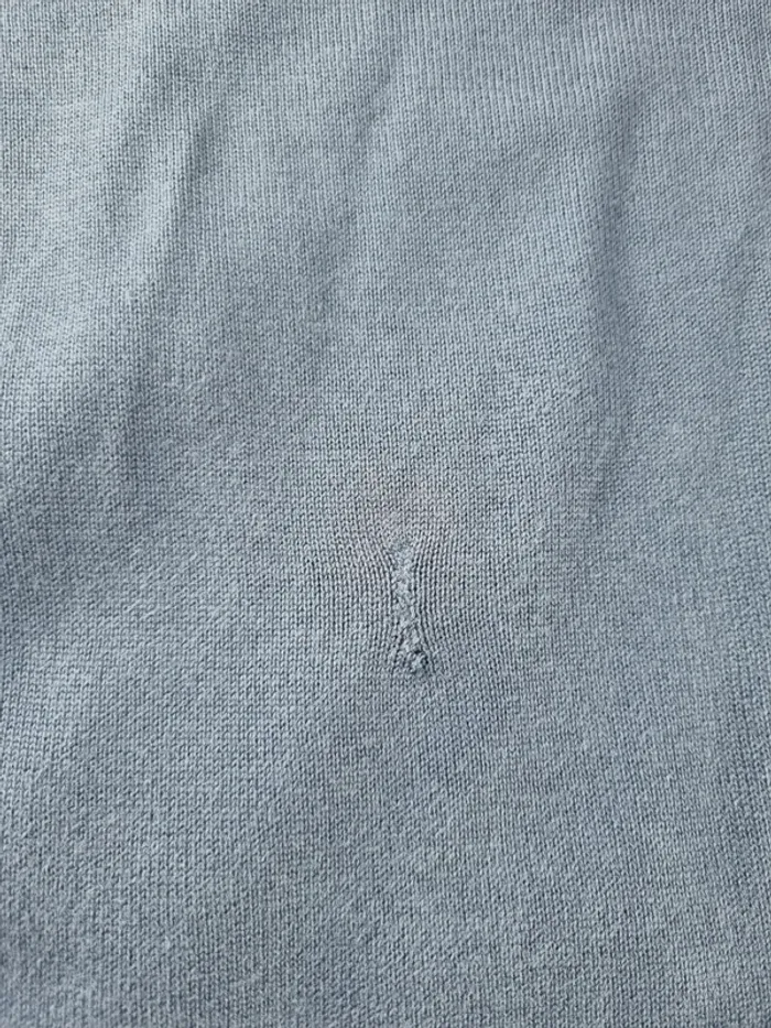 Pull a col V bleue Tommy Hilfiger Homme Taille L - photo numéro 5