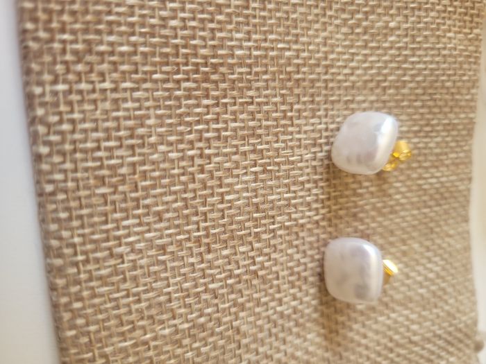 Boucle d'oreille upcyclé avec jolis boutons - photo numéro 2