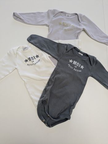 Lot 3 body Petit Bateau