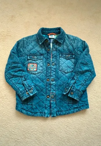 3 ans veste en jean doublé effet matelassée