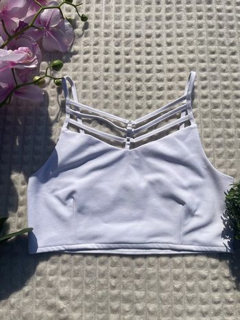 Top blanc à fines bretelles design – Coolcat Women – XS