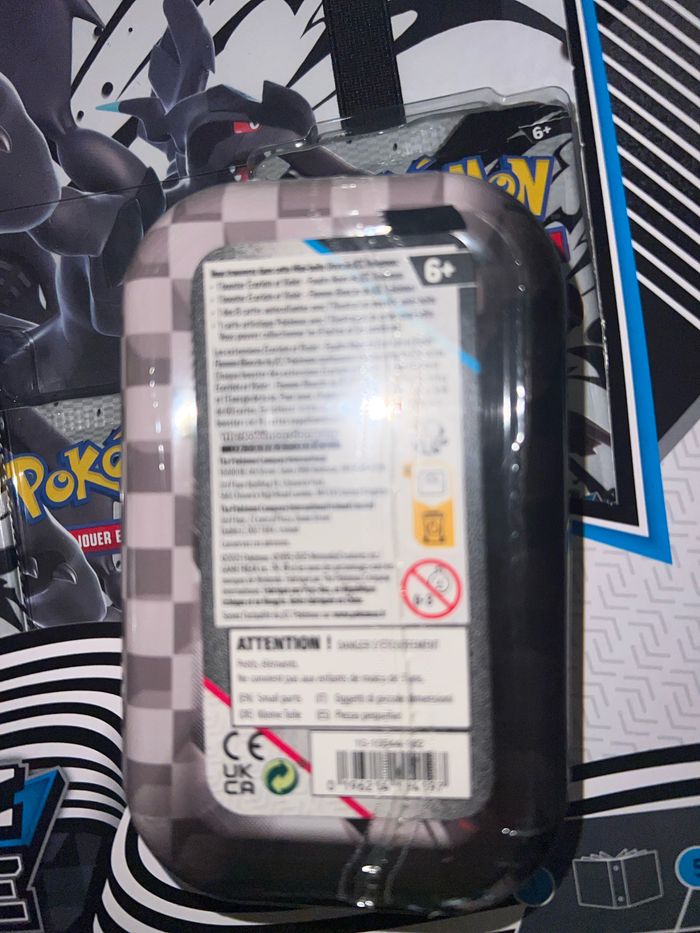 Mini tin Pokémon 10.5 foudre noire flamme blanche neuf scellé boîte Métal 2 boosters - photo numéro 2