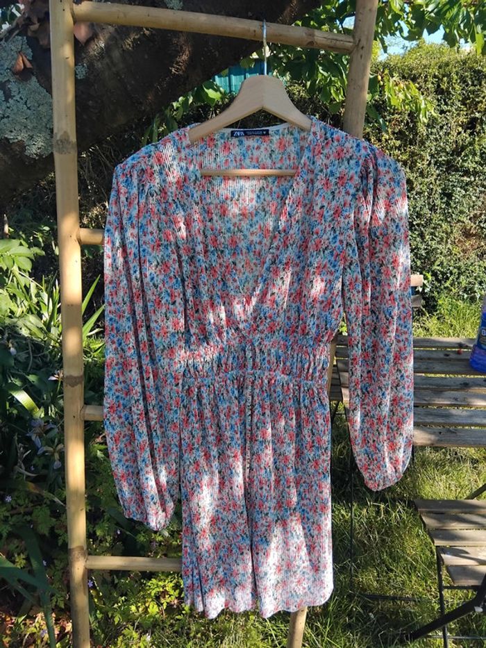 Robe zara fleurie femme