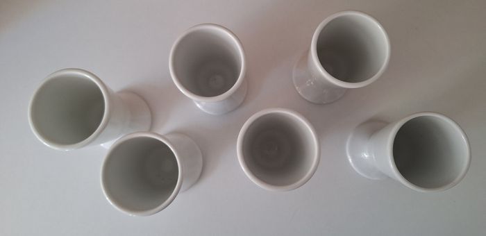 Lot de 6 mazagrans couleur blanche unie - photo numéro 2