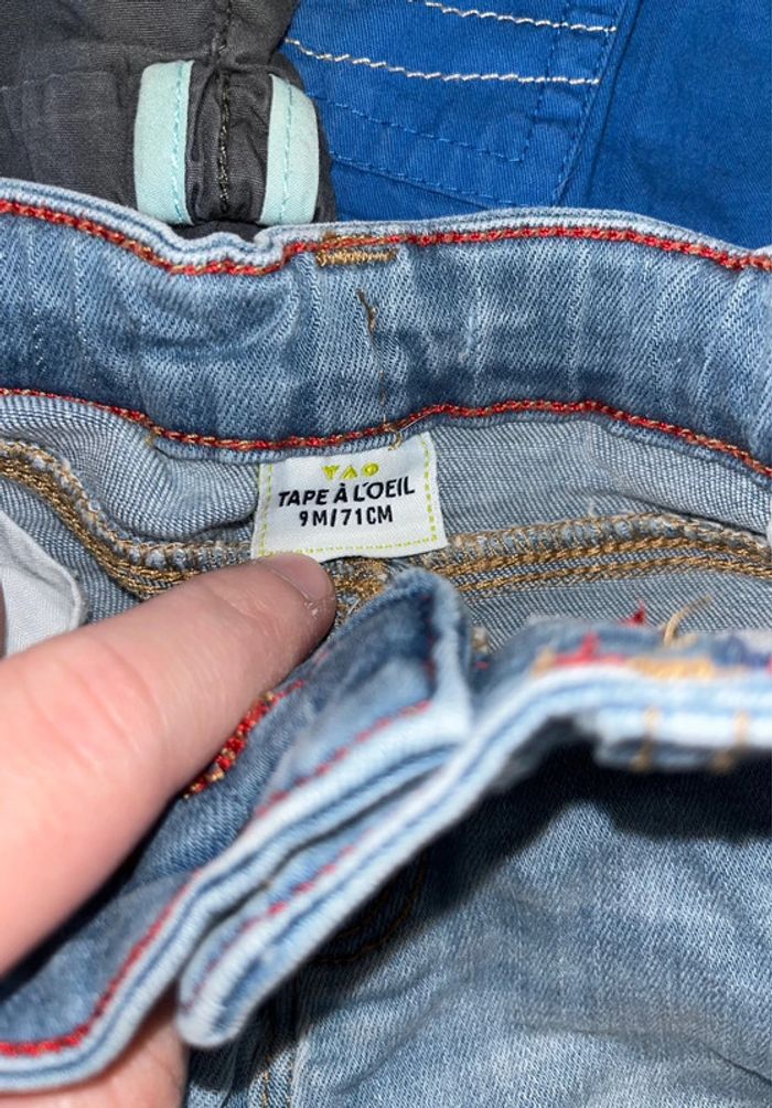 Lot de 3 shorts garçon 9 mois - photo numéro 2