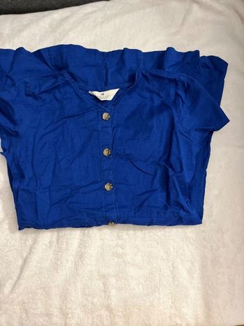 Robe lin bleue