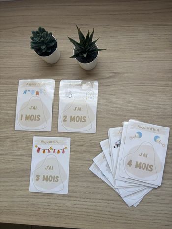 Cartes étapes bébé