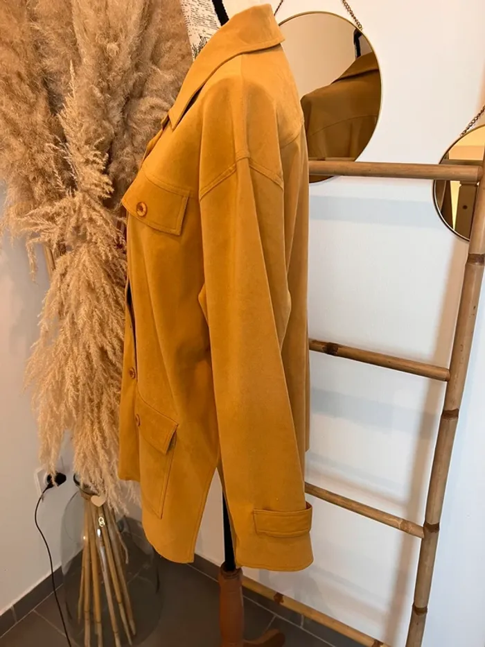 Veste moutarde mi saison - photo numéro 3