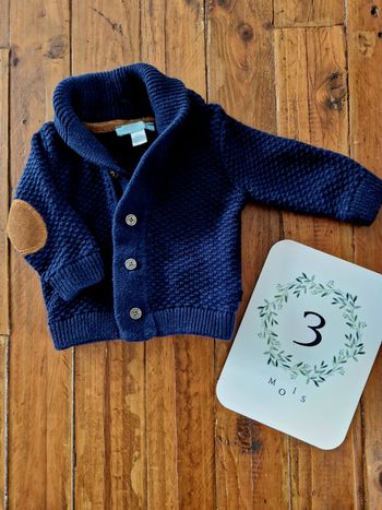 Veste style tricot 3 mois Obaïbi