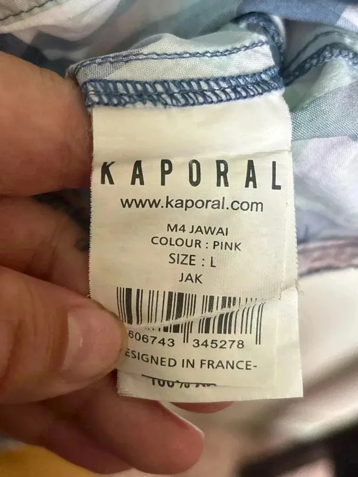 Chemise manche courte taille 40 marque kaporal - photo numéro 7