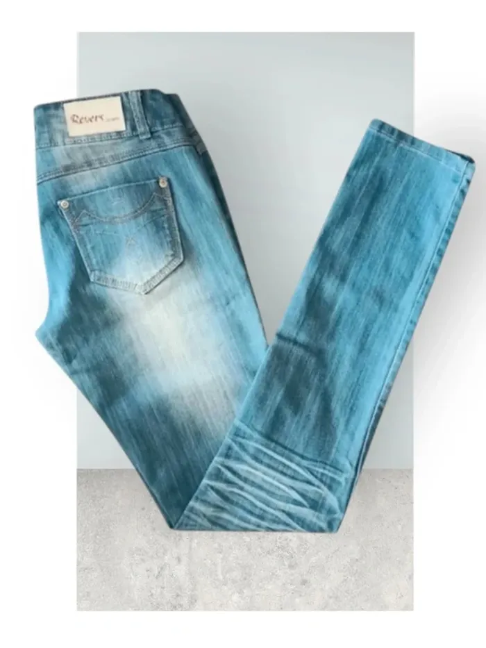 Jean REVERS jeans coupe droite ,taille basse ,texture extensible - photo numéro 9
