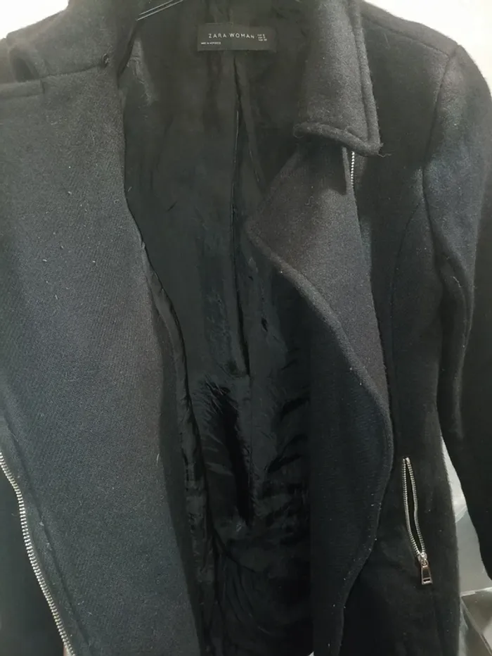 Manteau noir Zara woman Taille 36 - photo numéro 3