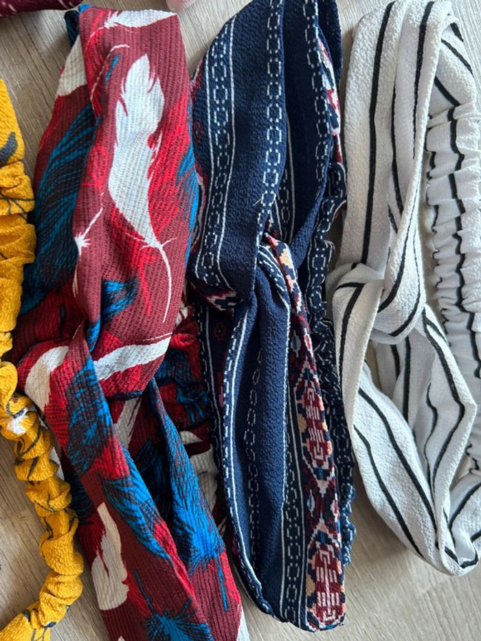 Lot 9 bandeaux multicolores - photo numéro 9