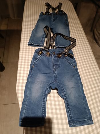 Lot 2 jeans bébé garçon 3 mois, idéal jumeaux