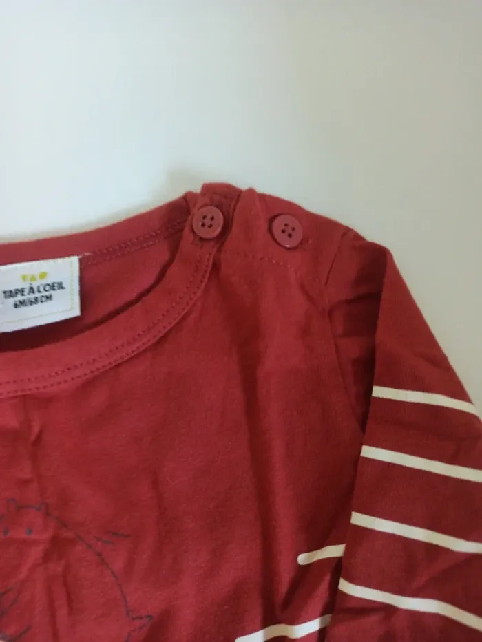 T-shirt manche longue 6 mois - photo numéro 4