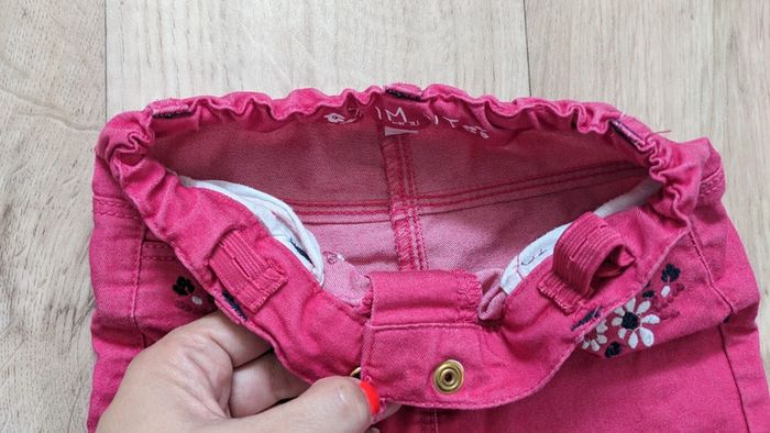 Pantalon Rose brodé chic 24 mois - 86cm - photo numéro 5