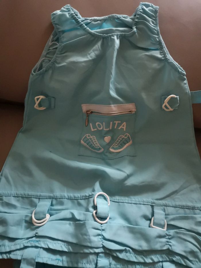 Ensemble pantalon robe été bleu lagon - photo numéro 3