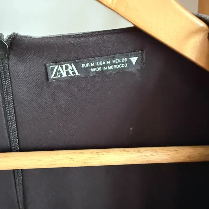 Robe courte structurée grise Zara M - photo numéro 3