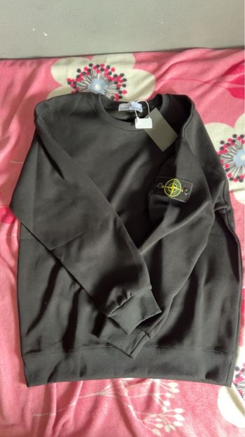 pull stone island noir taille M