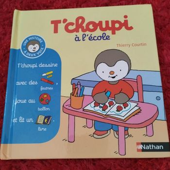 Livre Nathan neuf T'choupi A l'école