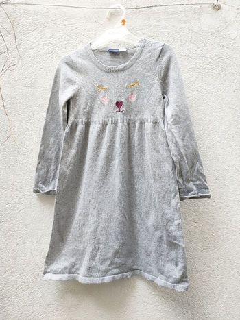 Robe pull grise 6 ans Lupilu
