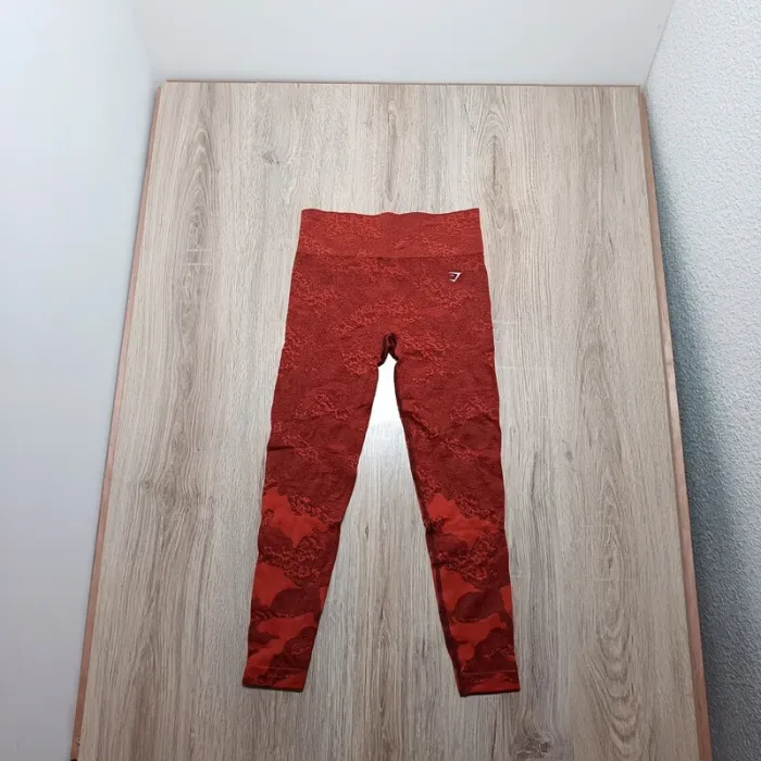 Legging gymshark femme L orangé camouflage