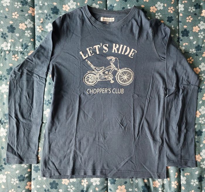 T-shirt 12 ans gris bleu