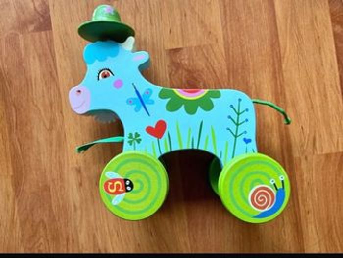 Vache « Smilyen bois à tirer - photo numéro 2