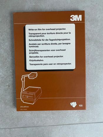 Lot de 100 feuilles transparente pour teleprojecteur