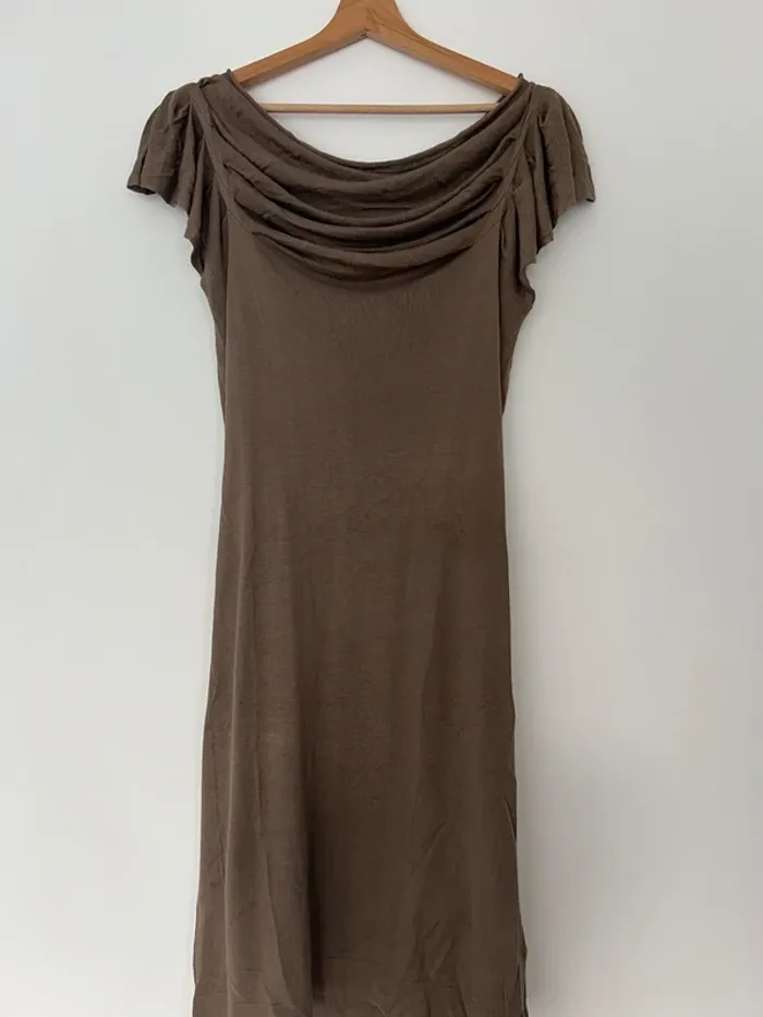 Robe longue drapée femme Esprit