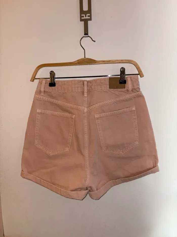 Short en jean femme rose saumon taille 34 Nagev en très bon état - photo numéro 9