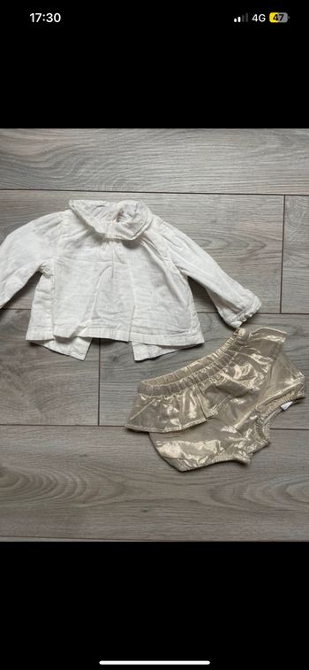 Ensemble blouse et short