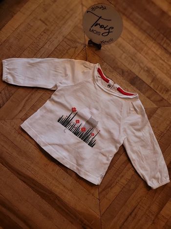 Tee shirt petit chat obaibi 3mois
